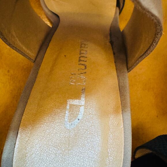 CL by Chinese Laundry Womens Baja 2 Toned Taupe Black 3" Wedge Sandals Size 8.5 - Picture 8 of 9